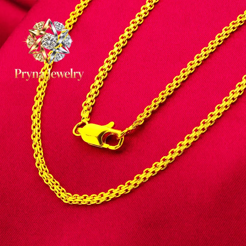 Pryna Jewelry Double-Row Women's Fashion Necklace 45cm 60cm 24K Gold AU999 - 24K/AU999 pure gold, trendy double-row, 45cm daily
Pryna Jewelry Double-Row Women's Fashion Necklace 45cm 60cm 24K Gold AU999 - 24K/AU999 pure gold, trendy double-row, 45cm daily