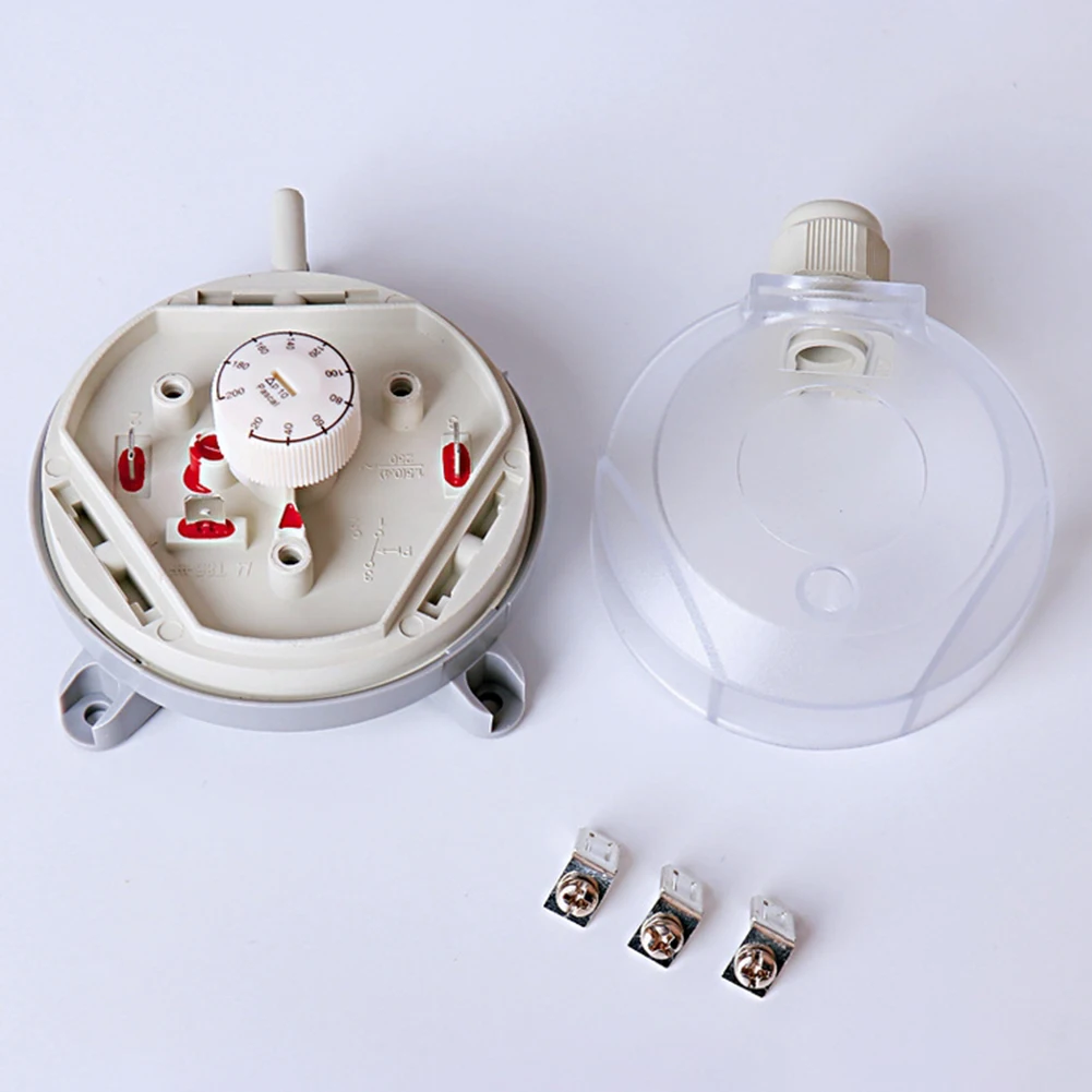 1pc 20-500Pa Micro Air Differential Pressure Switch Wind Gauge Sensor Adjustable Pressure Switch With Pipe Fittings 250VAC
1pc 20-500Pa Micro Air Differential Pressure Switch Wind Gauge Sensor Adjustable Pressure Switch With Pipe Fittings 250VAC