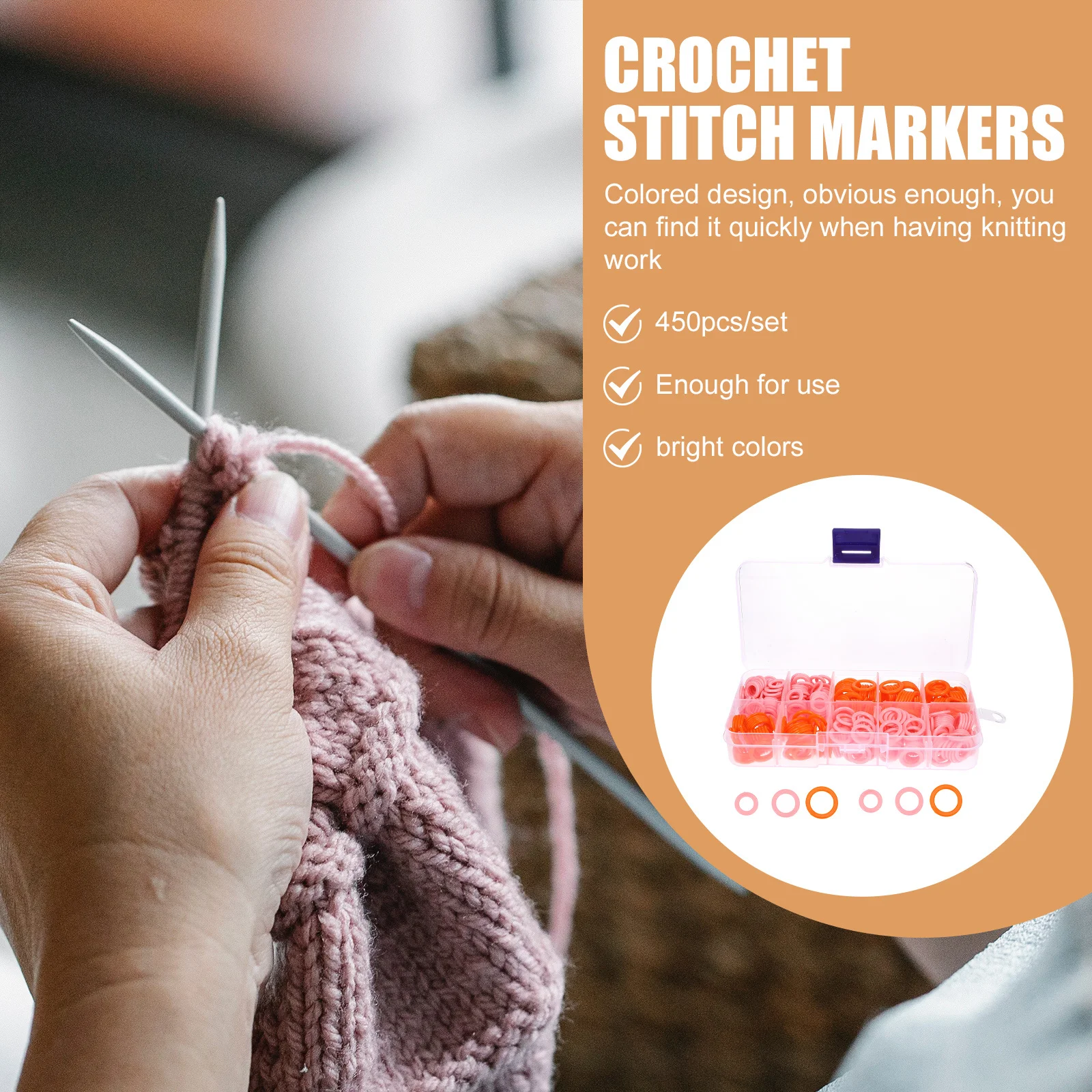 450 pcs Colored Rings Knitting Crochet Diy Craft Plastic Holder For Weaving Fabric Clothes Stitch Markers For Knitting Crochet
450 pcs Colored Rings Knitting Crochet Diy Craft Plastic Holder For Weaving Fabric Clothes Stitch Markers For Knitting Crochet