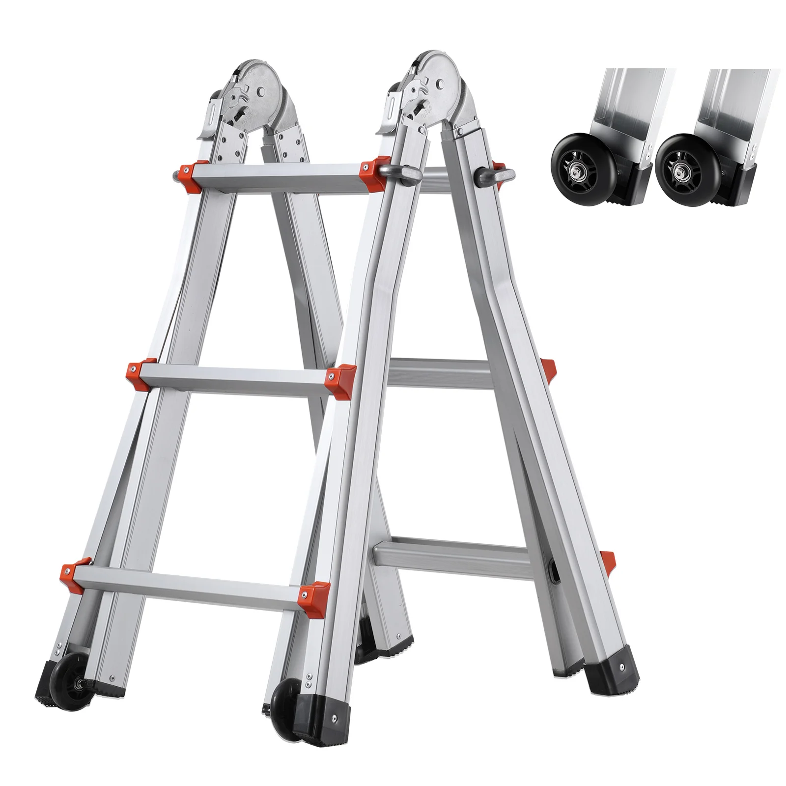 VEVOR Telescoping Ladder A Frame 9.5 FT 2880mm / 11FT 3350 mm / 13 FT 4000mm / 15.5FT 4670 mm / 17FT 5120 mm / 20FT 5990 mm/ 20.5FT 6230 mm Extension Multi-Function for Homework
VEVOR Telescoping Ladder A Frame 9.5 FT 2880mm / 11FT 3350 mm / 13 FT 4000mm / 15.5FT 4670 mm / 17FT 5120 mm / 20FT 5990 mm/ 20.5FT 6230 mm Extension Multi-Function for Homework