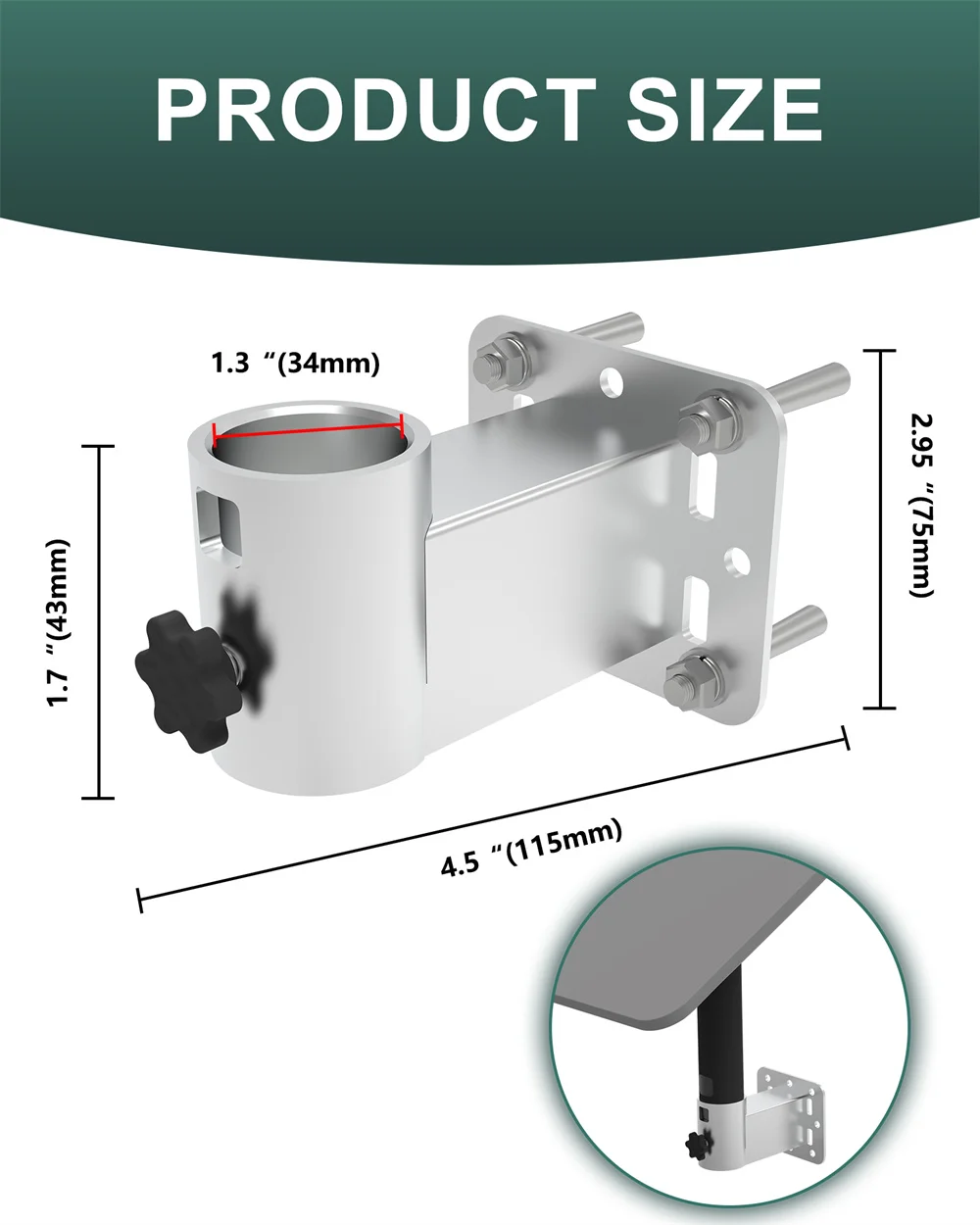 For Starlink Short Wall Bracket Double Windproof Mount For Starlink V2 Internet Kit Satellite Antenna Mounting Kit White color
For Starlink Short Wall Bracket Double Windproof Mount For Starlink V2 Internet Kit Satellite Antenna Mounting Kit White color