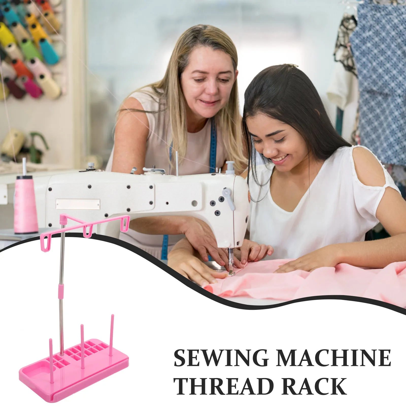 Sewing Machine Universal Thread Stand Plastic 3 Spools Holder Household Thread Holder for Sewing Embroidery (Pink)
Sewing Machine Universal Thread Stand Plastic 3 Spools Holder Household Thread Holder for Sewing Embroidery (Pink)
