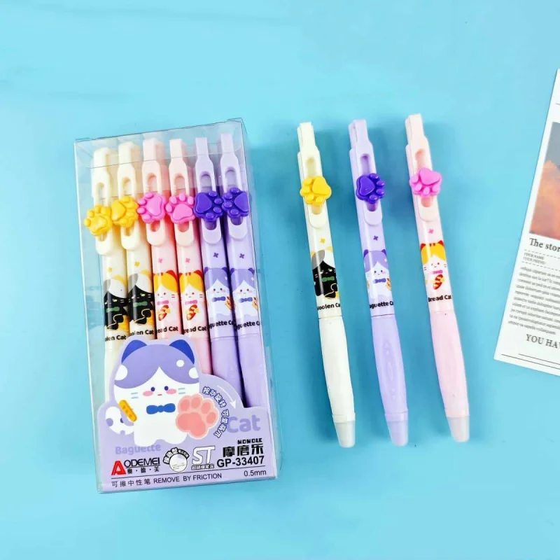 48pcs/lot Creative Cat Paw Erasable Gel Pen Cute 0.5mm Blue/Black Ink Signature Pens Promotional Gift Office School Supplies
48pcs/lot Creative Cat Paw Erasable Gel Pen Cute 0.5mm Blue/Black Ink Signature Pens Promotional Gift Office School Supplies