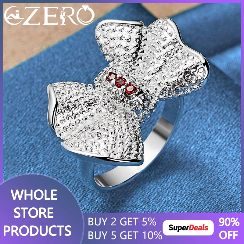 Original 925 Sterling Silver Red Crystal Bowknot Ring 7-10 Size For Women Wedding Party Engagement Fashion Cute Jewelry Gift
Original 925 Sterling Silver Red Crystal Bowknot Ring 7-10 Size For Women Wedding Party Engagement Fashion Cute Jewelry Gift
