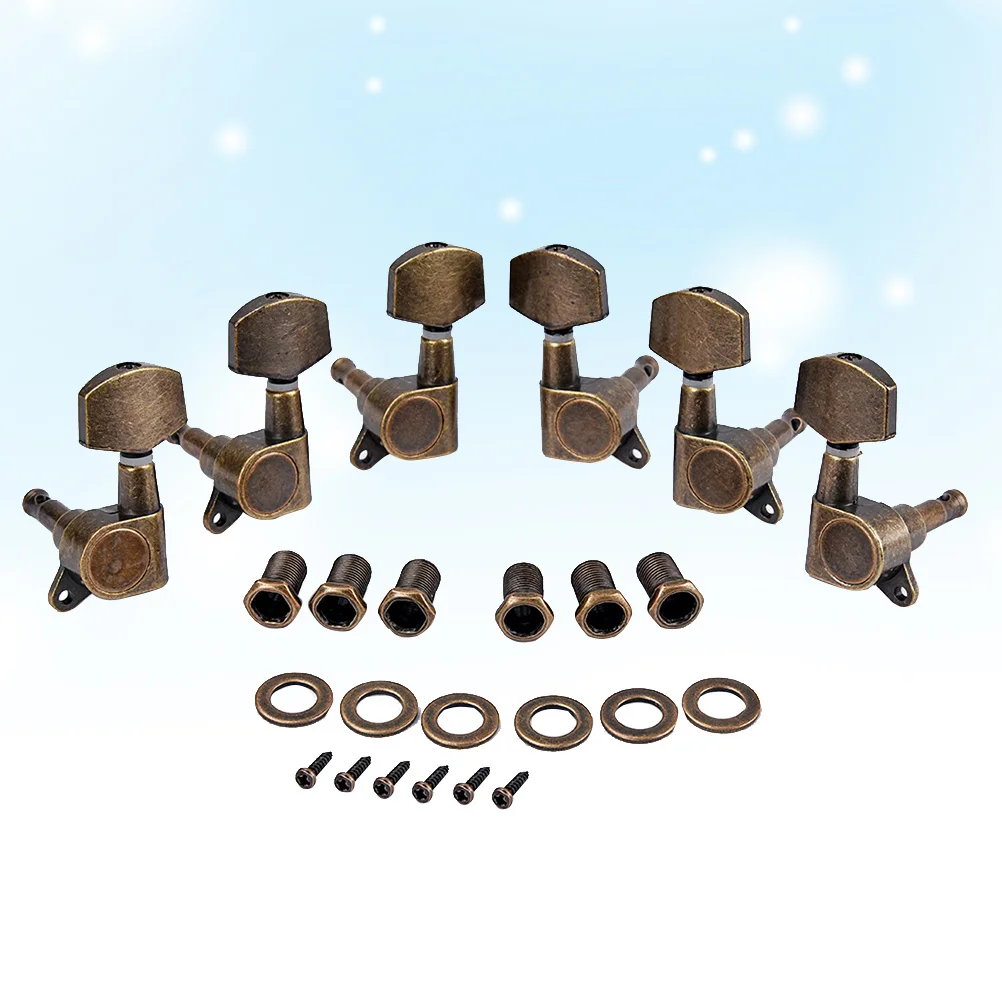 6pcs Bronze String Tuning Pegs Guitar Machine For Electric Acoustic Guitar Universal Fit Ferrules Screws
6pcs Bronze String Tuning Pegs Guitar Machine For Electric Acoustic Guitar Universal Fit Ferrules Screws