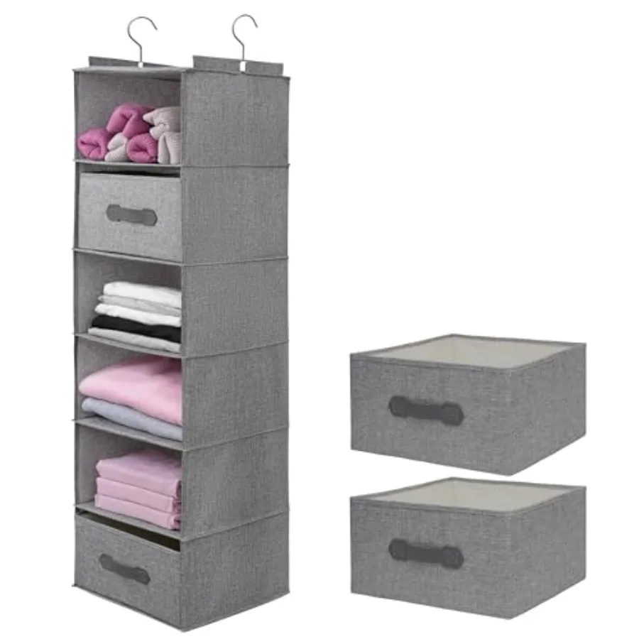 Large Hanging Sweater Organizer for Closet, Collapsible Hanging Closet Shelves Drawers, Washable Grey--2 d
Large Hanging Sweater Organizer for Closet, Collapsible Hanging Closet Shelves Drawers, Washable Grey--2 d