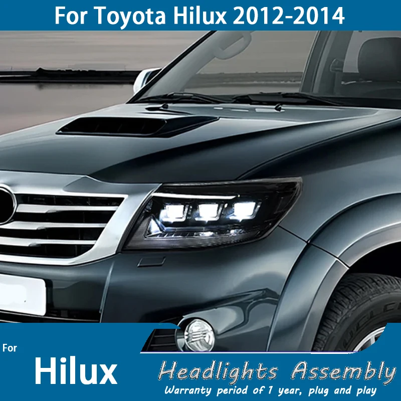 Car Lights for Toyota Hilux VIGO LED Headlamps 2012 2013 2014 Headlights Hilux DRL Turn Signal High Beam Angel Eye Lens Assembly
Car Lights for Toyota Hilux VIGO LED Headlamps 2012 2013 2014 Headlights Hilux DRL Turn Signal High Beam Angel Eye Lens Assembly