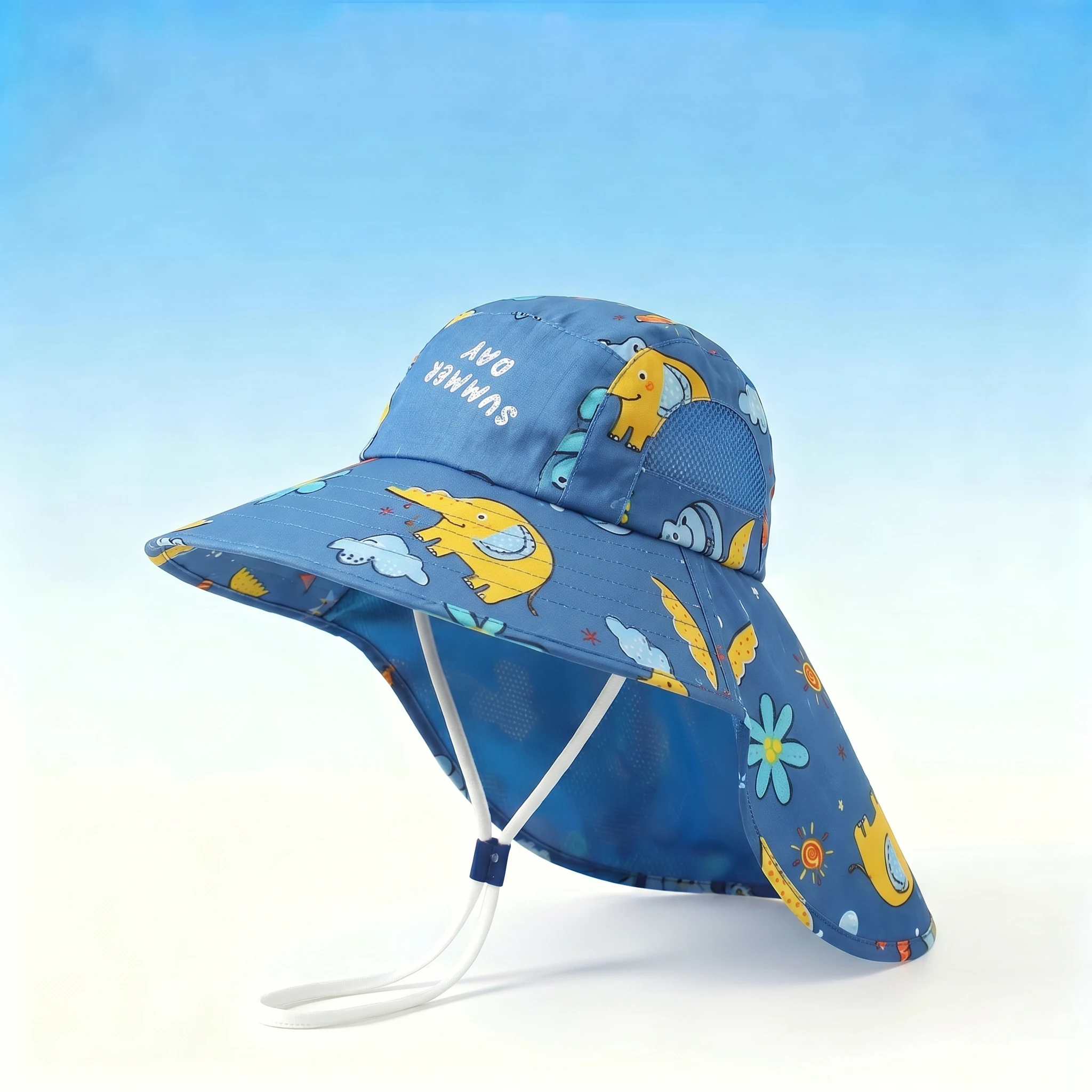 Children's cartoon pattern sun hat with brim for boys and girls, summer sun protection and shade fishing hat
Children's cartoon pattern sun hat with brim for boys and girls, summer sun protection and shade fishing hat