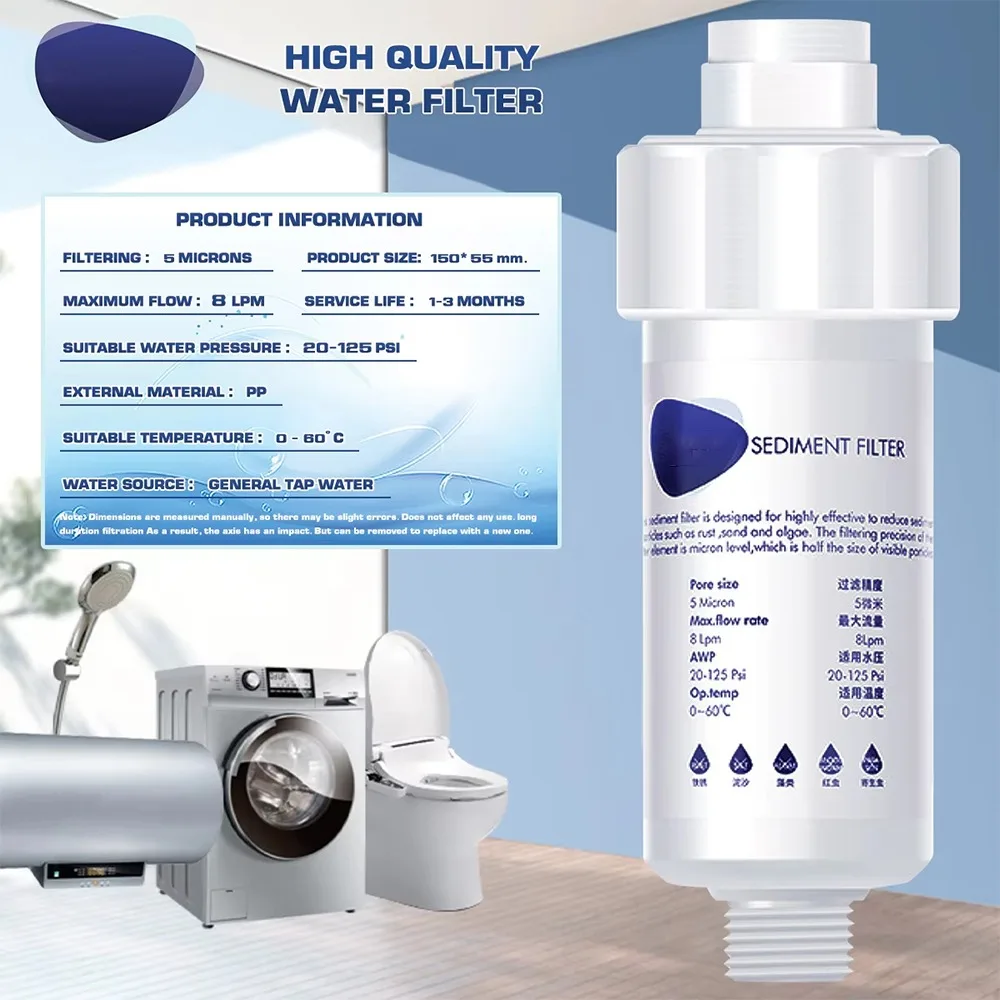 Shower Water Filter Under Sink Water Quality Pre-chlorine Removal Filter Removal Heavy Metal Environmentally
Shower Water Filter Under Sink Water Quality Pre-chlorine Removal Filter Removal Heavy Metal Environmentally