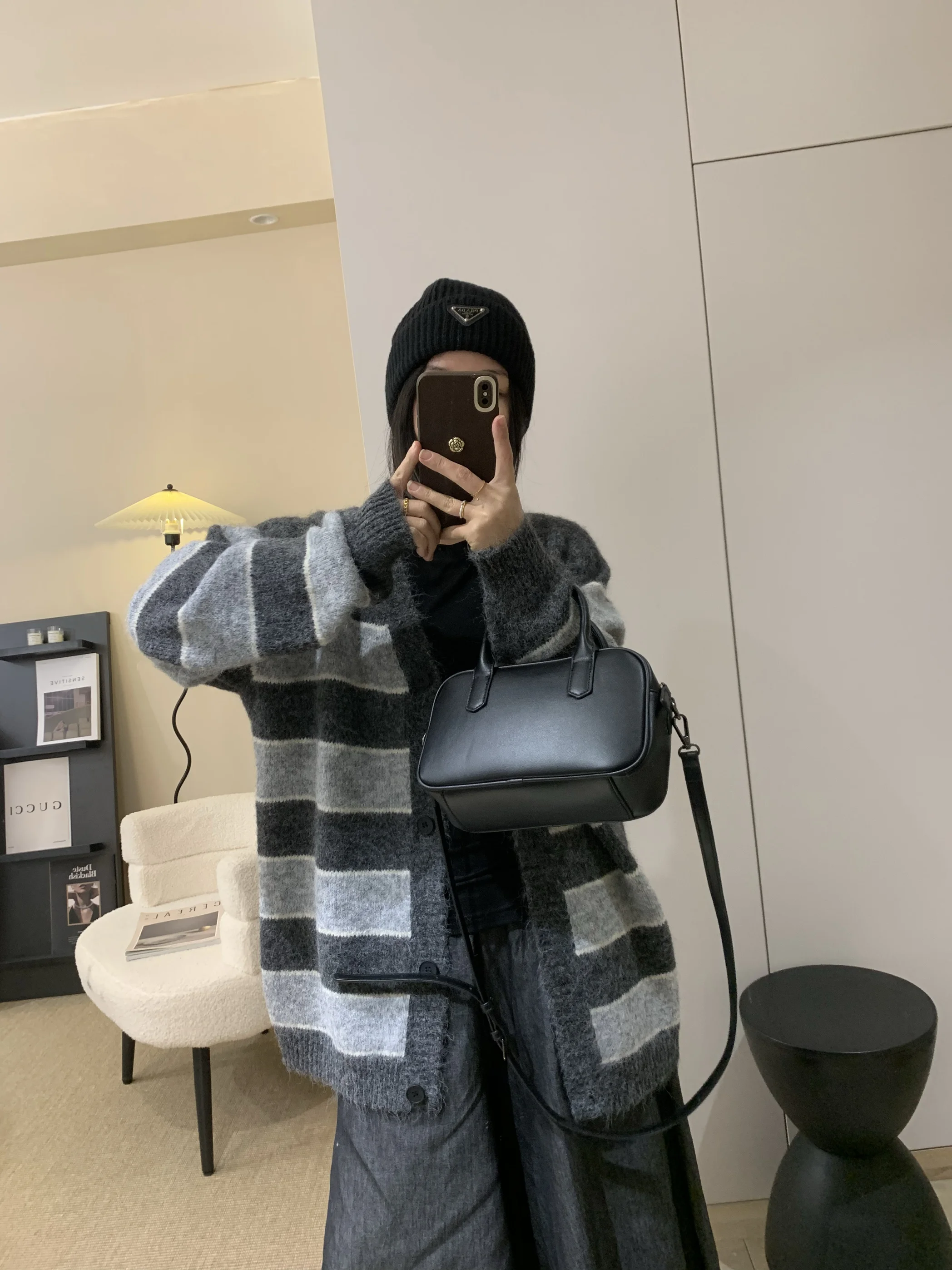 Retro Striped Knitted Cardigan Sweater Loose Women's New Arrival Spring 2025 Warmth Comfortable V-Ne Long Sve Polyester
Retro Striped Knitted Cardigan Sweater Loose Women's New Arrival Spring 2025 Warmth Comfortable V-Ne Long Sve Polyester