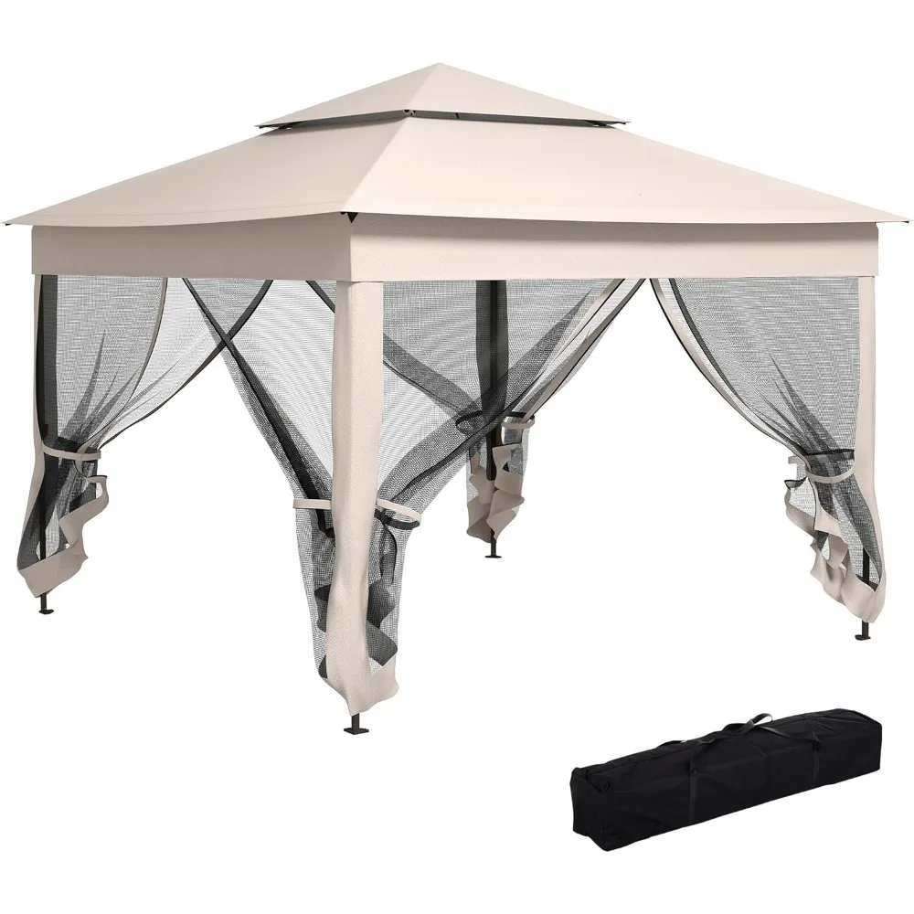 Outsunny 11' x 11' Pop Up Canopy, Outdoor Patio Gazebo Shelter with Removable Zipper Netting
Outsunny 11' x 11' Pop Up Canopy, Outdoor Patio Gazebo Shelter with Removable Zipper Netting