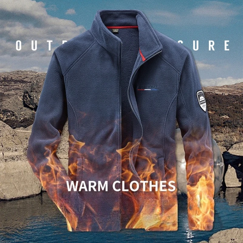 Winter Polar Fleece Jacket Men Tactical Softshell Coats Zip Up Sweatshirt Hiking Jackets Streetwear Military Jacket Men Clothing 
Winter Polar Fleece Jacket Men Tactical Softshell Coats Zip Up Sweatshirt Hiking Jackets Streetwear Military Jacket Men Clothing