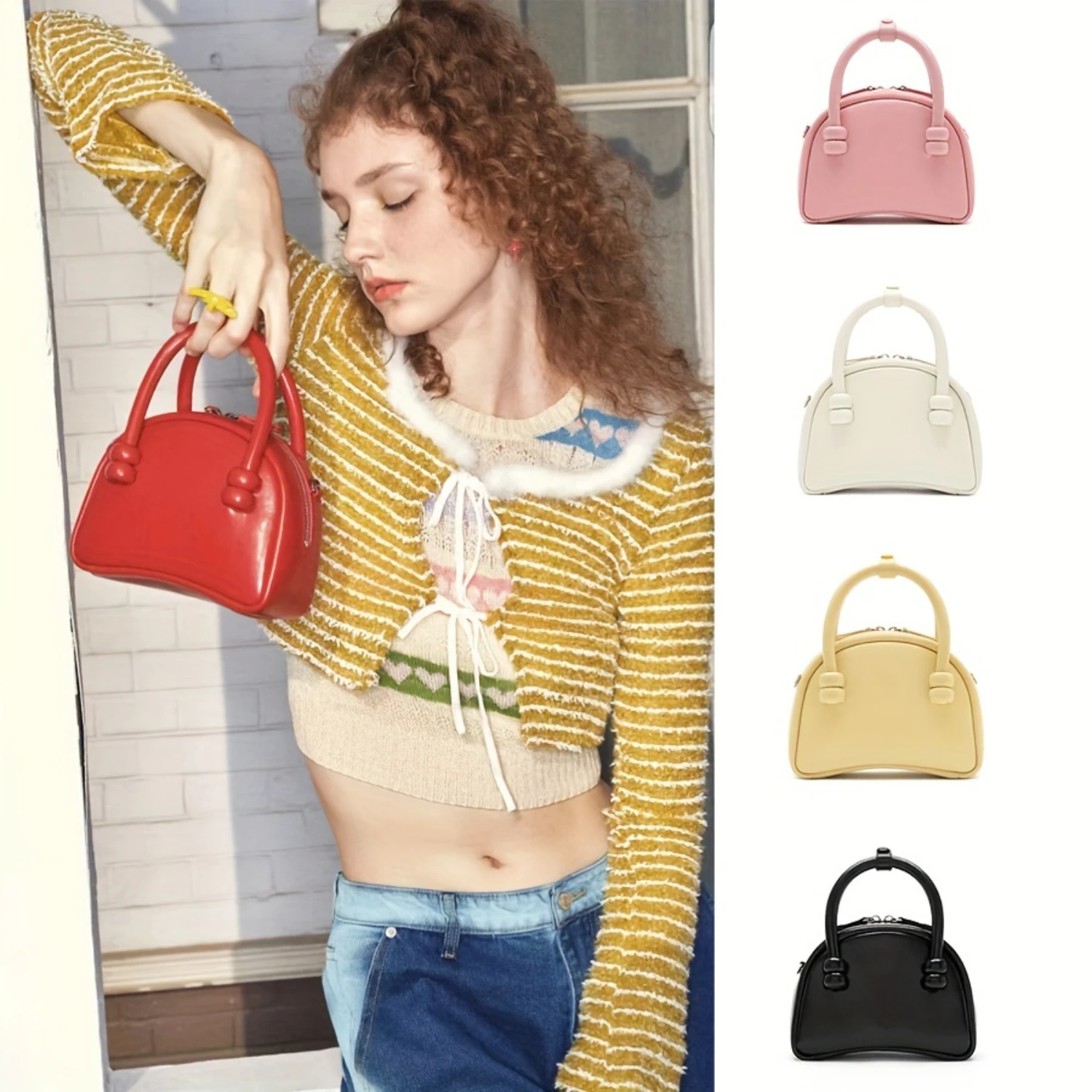 Women's Elegant Genuine Leather Shell Bag, Versatile Chic Handbag, Minimalist Shoulder & Crossbody Purse
Women's Elegant Genuine Leather Shell Bag, Versatile Chic Handbag, Minimalist Shoulder & Crossbody Purse