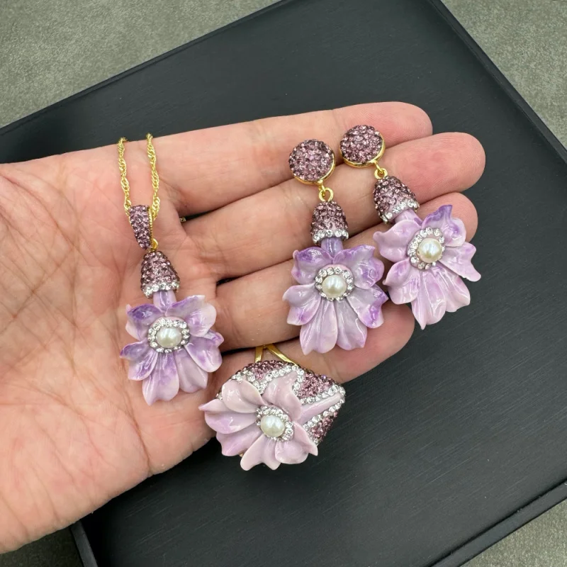Handmade Shell Flower Necklace, Earrings, Rings, Women'S Jewelry Set, Simple And Trendy Clothing Accessories, Free Shipping
Handmade Shell Flower Necklace, Earrings, Rings, Women'S Jewelry Set, Simple And Trendy Clothing Accessories, Free Shipping