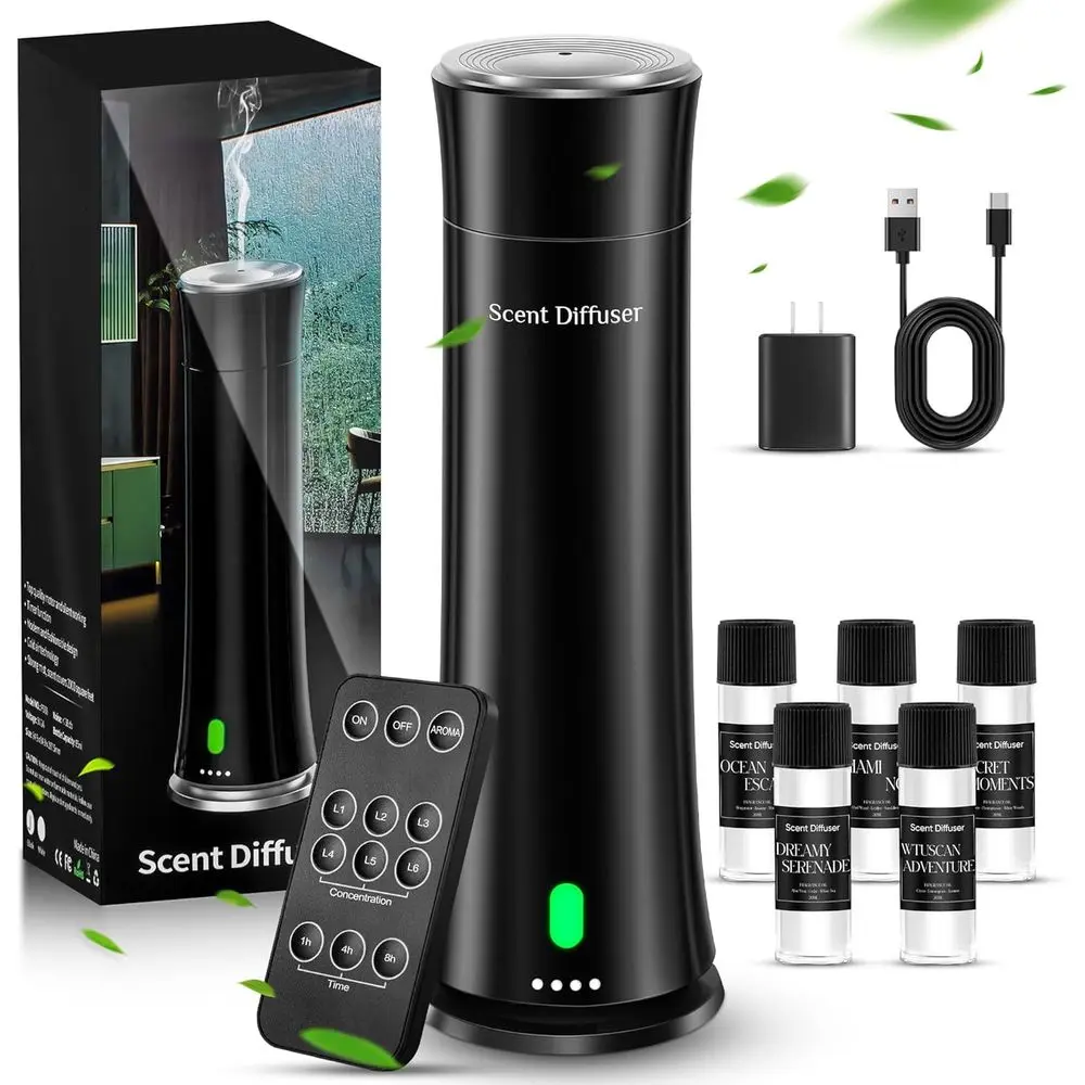 WaterlScent Diuser Kit — Covers 1,500 sq. t. Suitable or Large Rooms, Home, Oices, and Hotels. Includes ive ential Oils and Remo
WaterlScent Diuser Kit — Covers 1,500 sq. t. Suitable or Large Rooms, Home, Oices, and Hotels. Includes ive ential Oils and Remo
