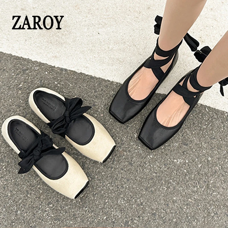 Ankle Strap Ballet Flats Women Square Toe Cross Strapping Soft Sole Ballet Shoes Y2K Street Style Ballerinas Loafers Sandals
Ankle Strap Ballet Flats Women Square Toe Cross Strapping Soft Sole Ballet Shoes Y2K Street Style Ballerinas Loafers Sandals