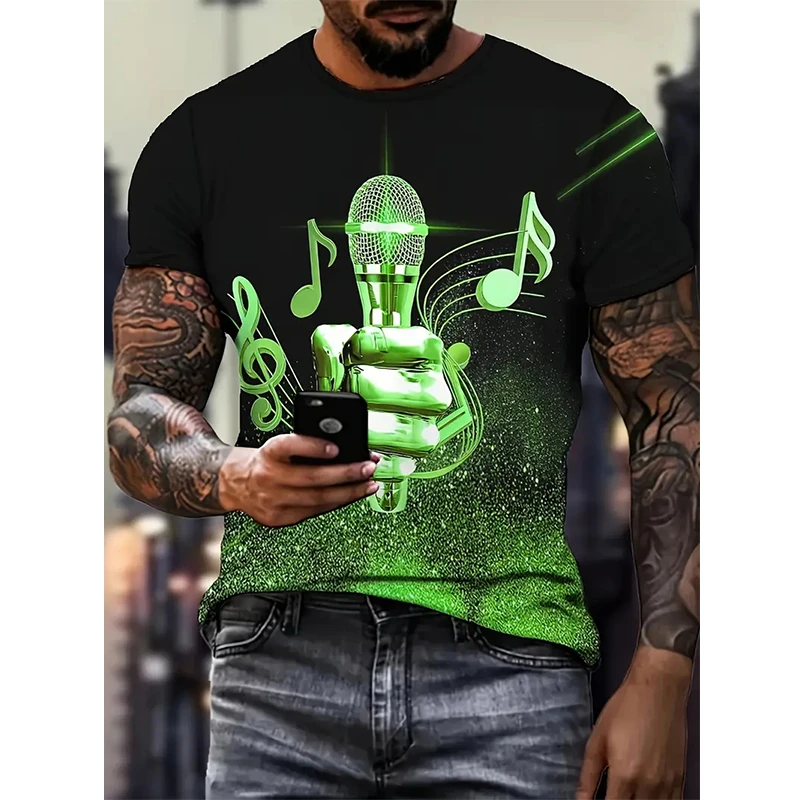 Men T Shirt Vintage T-shirt Summer Clothing Personalized Microphone 3d Print Tops 6xl Street Casual Sports Oversized GYM Tees
Men T Shirt Vintage T-shirt Summer Clothing Personalized Microphone 3d Print Tops 6xl Street Casual Sports Oversized GYM Tees