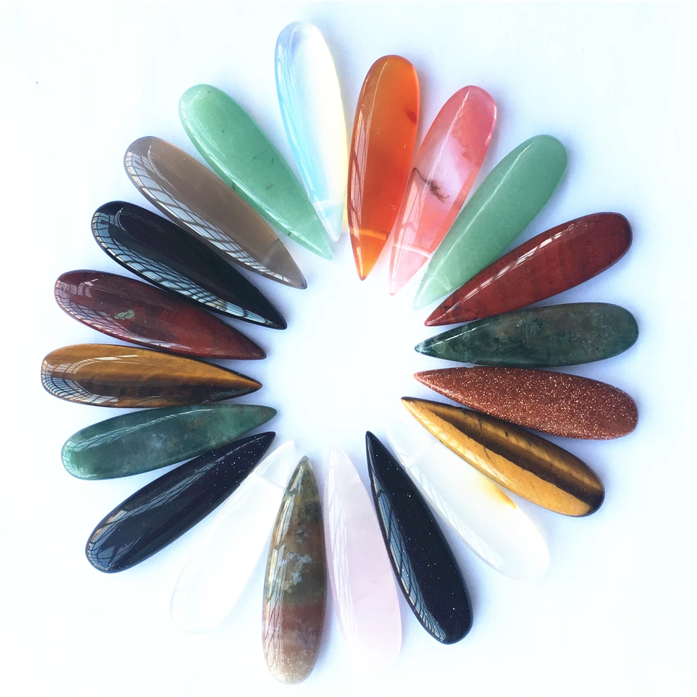 New hot Natural Stone DIY Accessories Necklace Pendant for Earring Jewelry Making 36x10MM Charm Men Pendants 20pcs/lot Wholesale
New hot Natural Stone DIY Accessories Necklace Pendant for Earring Jewelry Making 36x10MM Charm Men Pendants 20pcs/lot Wholesale