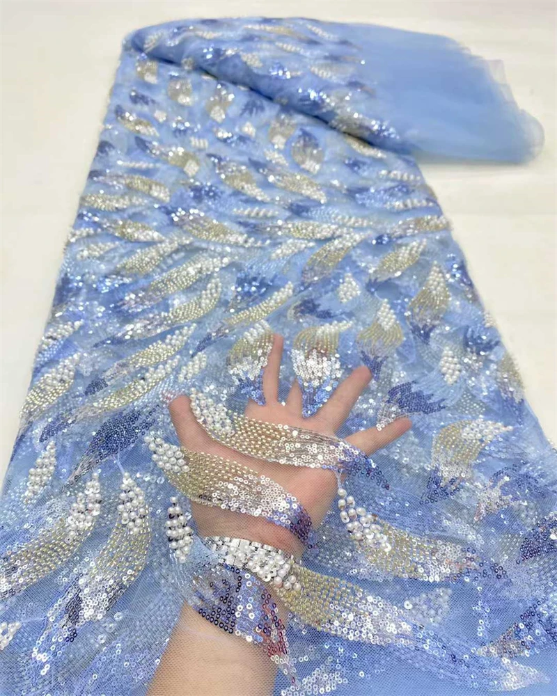 Африканская нигерийская элитная роскошная кружевная ткань с вышивкой бисером, французская сетка с блестками для свадебных платьев, женская мода
Африканская нигерийская элитная роскошная кружевная ткань с вышивкой бисером, французская сетка с блестками для свадебных платьев, женская мода