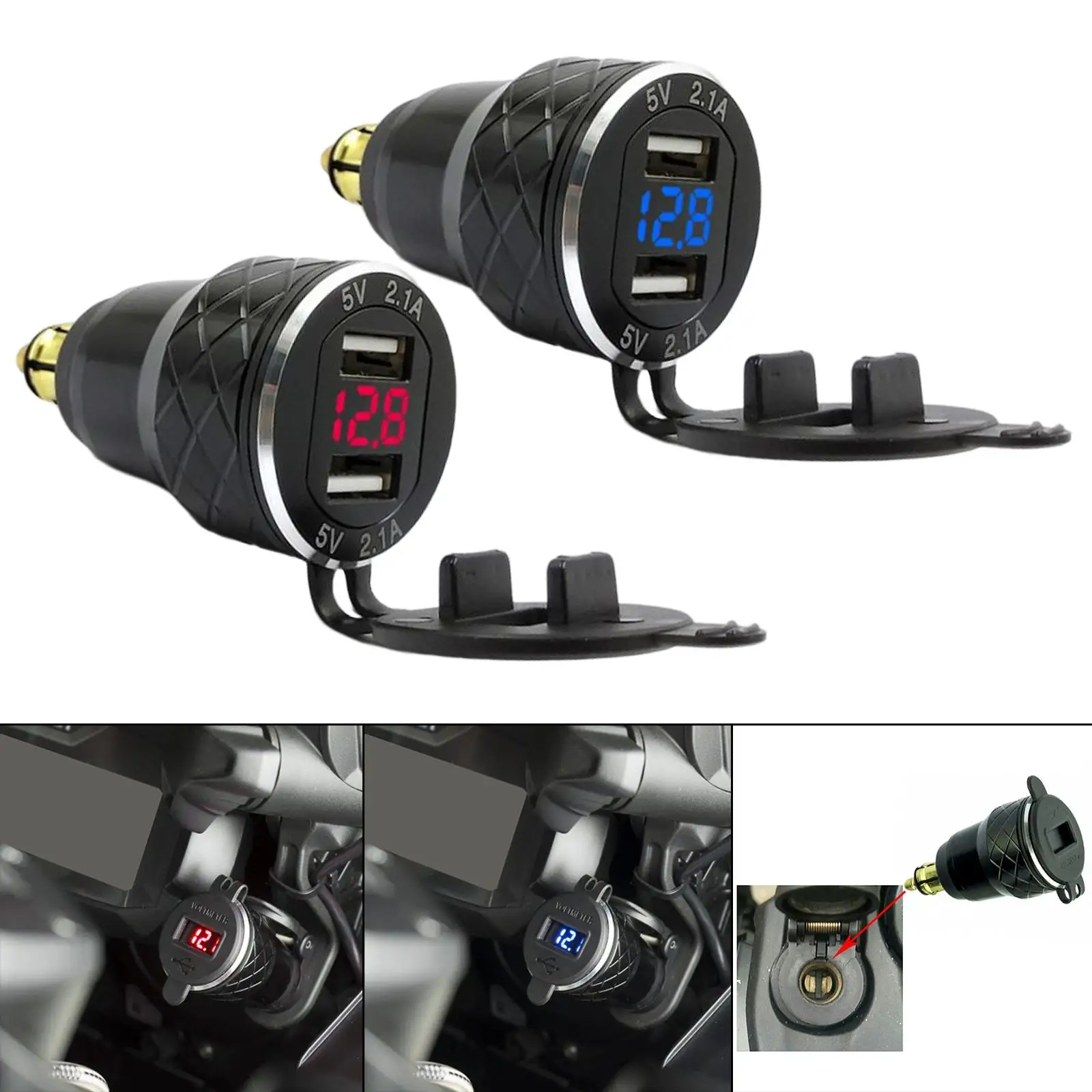 USB светодиодный дисплей, быстрая зарядка планшетов, камеры, выход для смартфона: 5 В, алюминиевая розетка для зарядного устройства 12 В-24 В для универсального мини-разъема
USB светодиодный дисплей, быстрая зарядка планшетов, камеры, выход для смартфона: 5 В, алюминиевая розетка для зарядного устройства 12 В-24 В для универсального мини-разъема