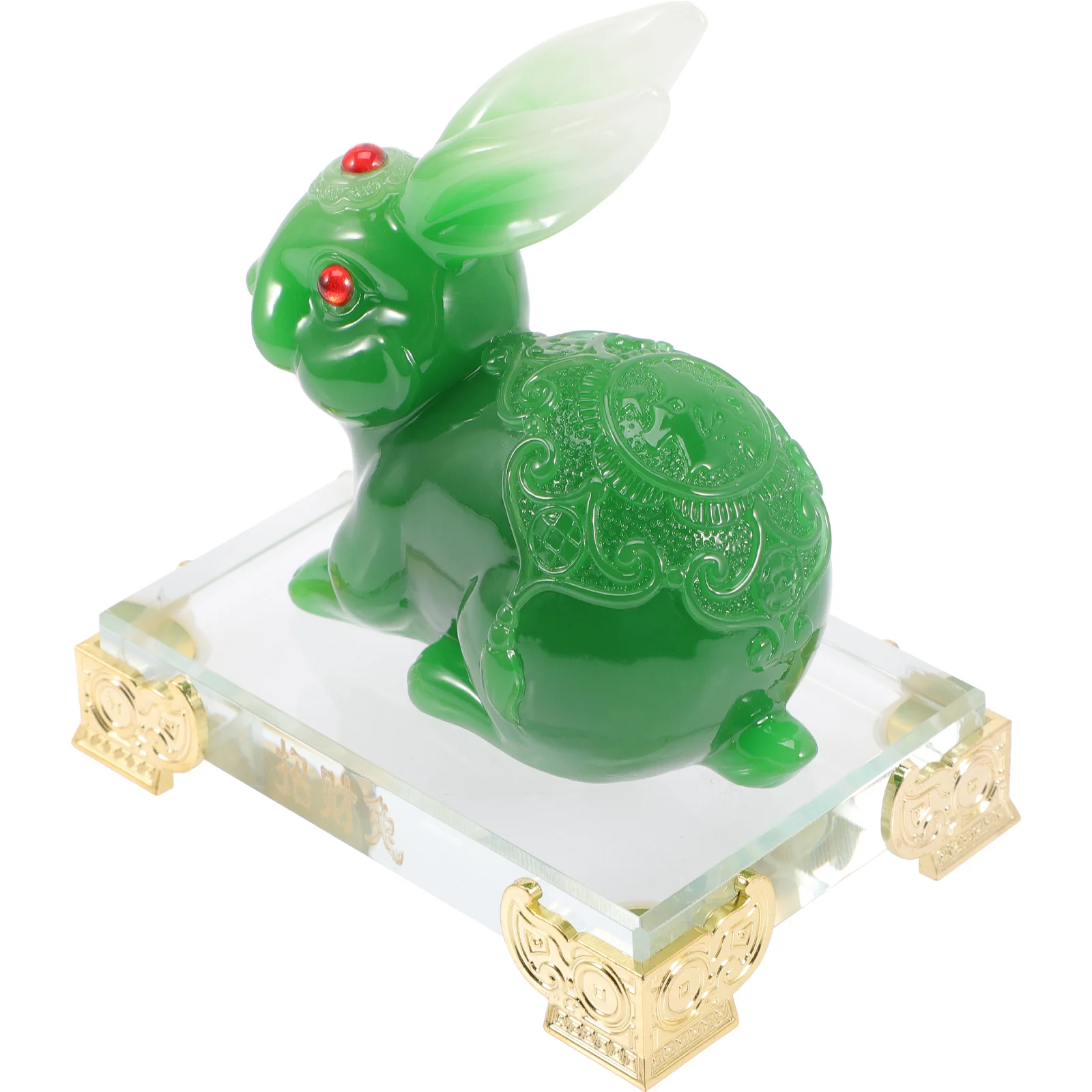 Jade Figurine Green Bunny nament Small Size Resin Home Decor Desk Decoration Statue Creative Easter Gift
Jade Figurine Green Bunny nament Small Size Resin Home Decor Desk Decoration Statue Creative Easter Gift
