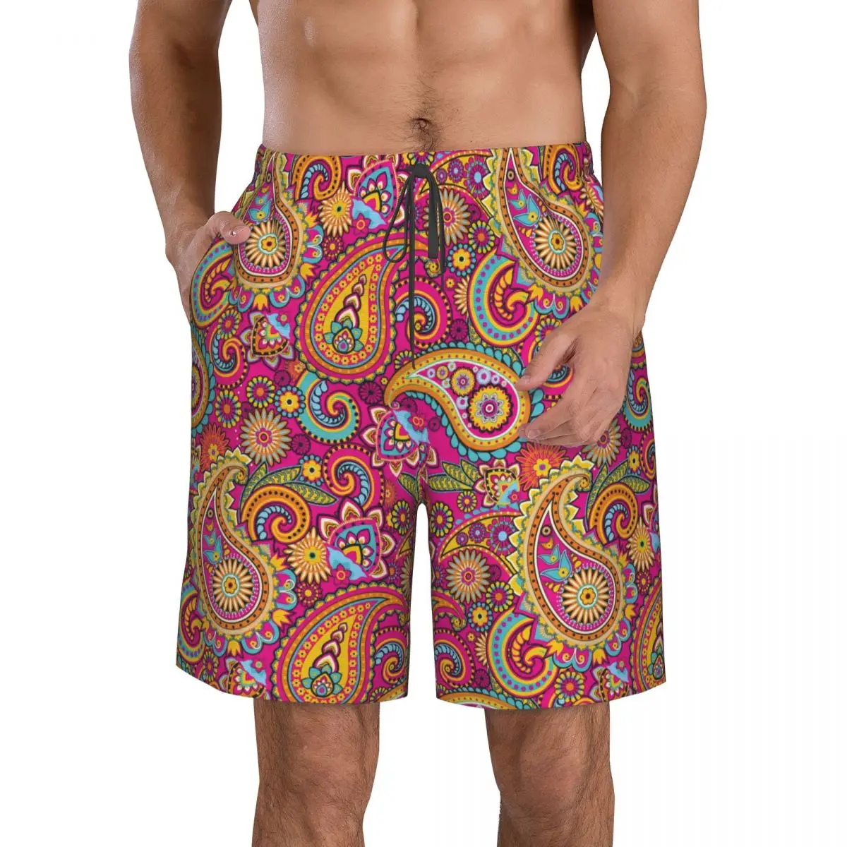 Paisley Drawing Men's Beach Shorts Fitness Quick-drying Swimsuit Funny Street Fun 3D Shorts
Paisley Drawing Men's Beach Shorts Fitness Quick-drying Swimsuit Funny Street Fun 3D Shorts