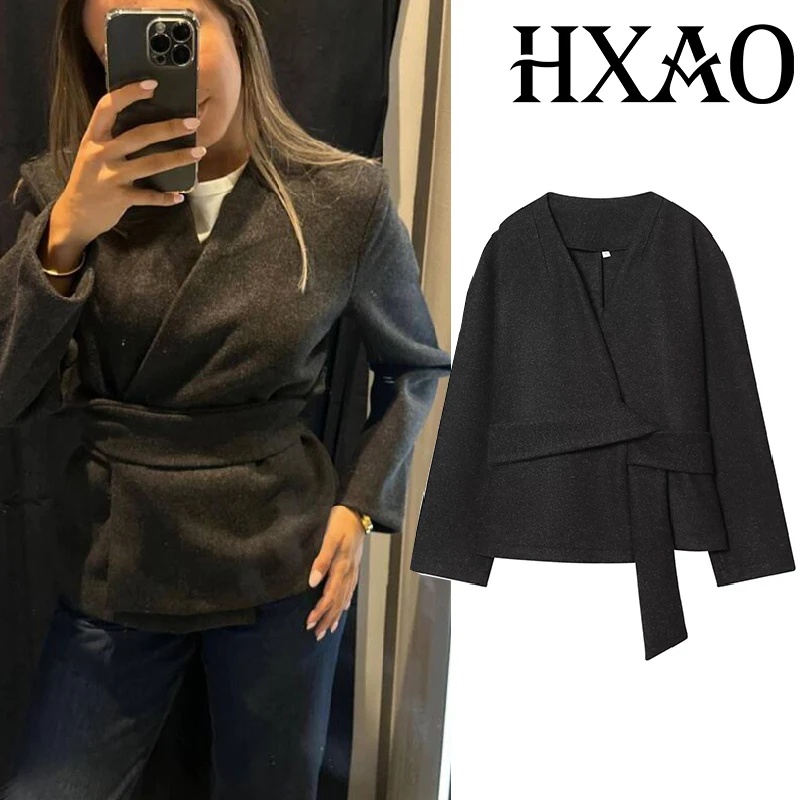 HXAO Кардиган Пальто Куртки Демисезонный женский укороченный твидовый пиджак Осенняя мягкая серая куртка с длинными рукавами Женская элегантная куртка
HXAO Кардиган Пальто Куртки Демисезонный женский укороченный твидовый пиджак Осенняя мягкая серая куртка с длинными рукавами Женская элегантная куртка