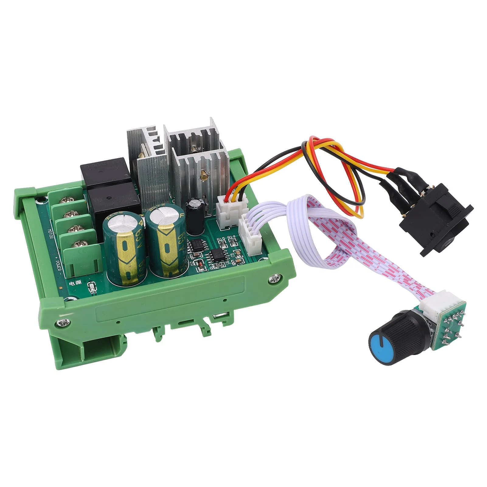 High Power Motor Driver Governor Module PWM DC Motor Speed Controller DIN Rail Mount DC12‑55V
High Power Motor Driver Governor Module PWM DC Motor Speed Controller DIN Rail Mount DC12‑55V