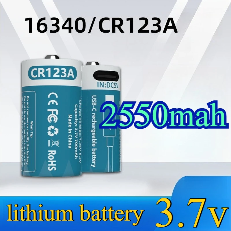 16340CR123A 2550mah Lithium Battery Intelligent Lock Fishing Light Skin Rejuvenation Device Long Endurance Rechargeable Battery
16340CR123A 2550mah Lithium Battery Intelligent Lock Fishing Light Skin Rejuvenation Device Long Endurance Rechargeable Battery