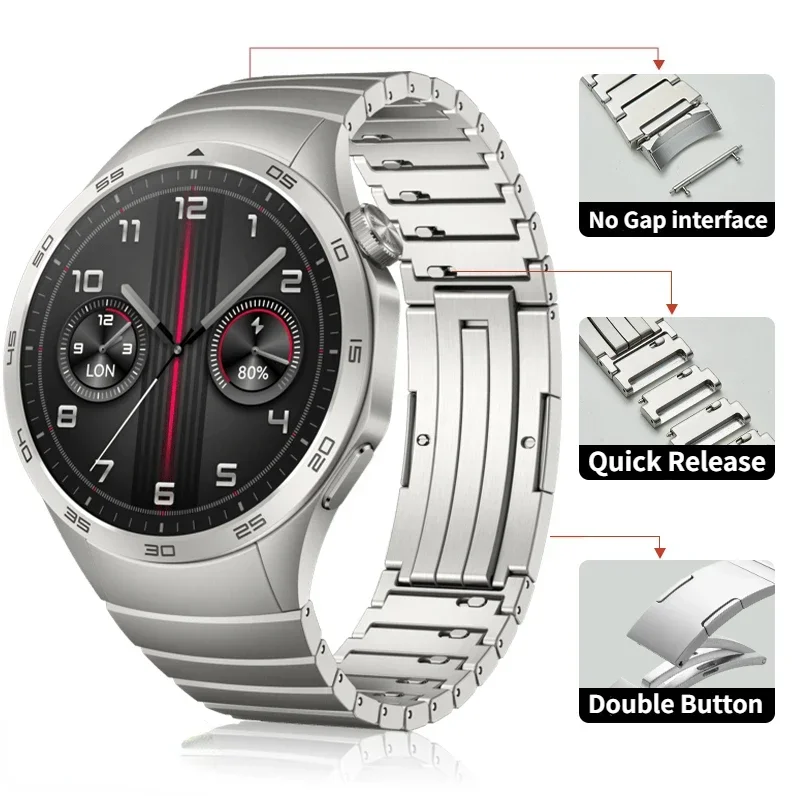 Metal Original Strap for Huawei Watch GT5/4 46mm Stainless steel business wristband for Huawei Watch GT5 46mm Sport Watchband
Metal Original Strap for Huawei Watch GT5/4 46mm Stainless steel business wristband for Huawei Watch GT5 46mm Sport Watchband