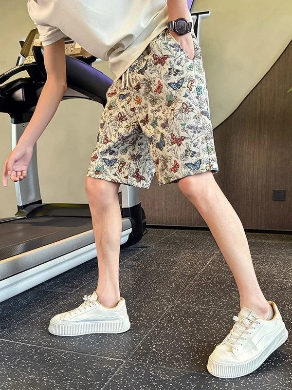 Trendy Print Beach Shorts Men's Loose Straight Leg Casual Five-Quarter Length Summer Sportswear Comfortable Fit
Trendy Print Beach Shorts Men's Loose Straight Leg Casual Five-Quarter Length Summer Sportswear Comfortable Fit