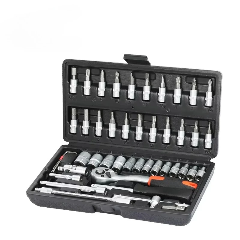 Car Repair Tool Kit Mechanical Tools Box for Home Socket Wrench Set Ratchet Screwdriver Bits Hand Tool Sets
Car Repair Tool Kit Mechanical Tools Box for Home Socket Wrench Set Ratchet Screwdriver Bits Hand Tool Sets