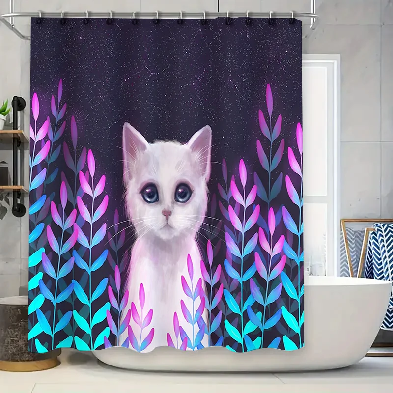 Занавеска для душа с изображением кота, милый котенок, домашнее животное, декор для ванной комнаты, водонепроницаемая подкладка, современный фермерский дом, домашний декор, художественный узор, уникальный де
Занавеска для душа с изображением кота, милый котенок, домашнее животное, декор для ванной комнаты, водонепроницаемая подкладка, современный фермерский дом, домашний декор, художественный узор, уникальный де
