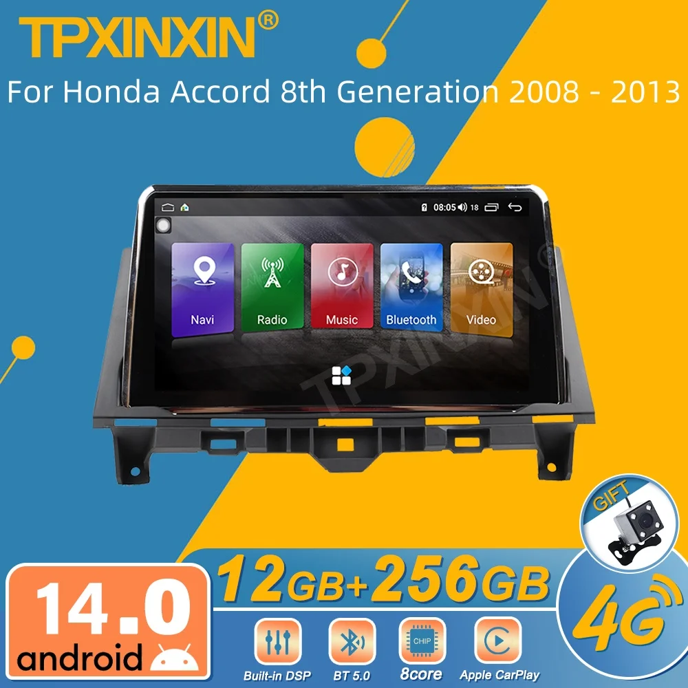 For Honda Accord 8th Generation 2008 - 2013 Android Car Radio Multimedia Video Player Wireless Carplay Autoradio Stereo GPS Navi
For Honda Accord 8th Generation 2008 - 2013 Android Car Radio Multimedia Video Player Wireless Carplay Autoradio Stereo GPS Navi
