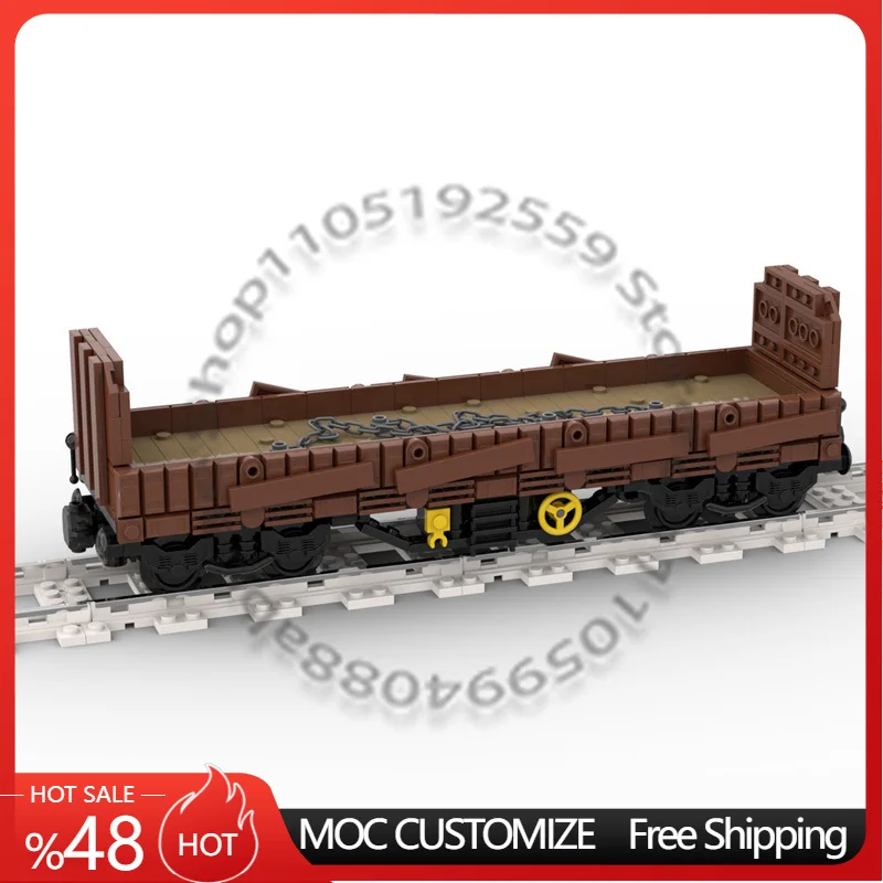 488 PCS Speed King 2-Axle Stake/Flat Dual-Purpose Rail Wagon MOC Customize Modular Building Block Model DIY Festival Toy Gift
488 PCS Speed King 2-Axle Stake/Flat Dual-Purpose Rail Wagon MOC Customize Modular Building Block Model DIY Festival Toy Gift