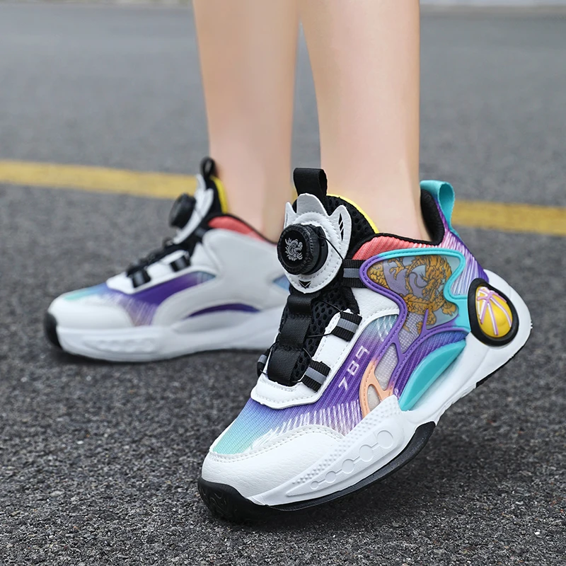 2026 New Model Rotating Button Boys' Sports Basketball Shoes Student Lightweight and Comfortable Casual Running Shoes
2026 New Model Rotating Button Boys' Sports Basketball Shoes Student Lightweight and Comfortable Casual Running Shoes
