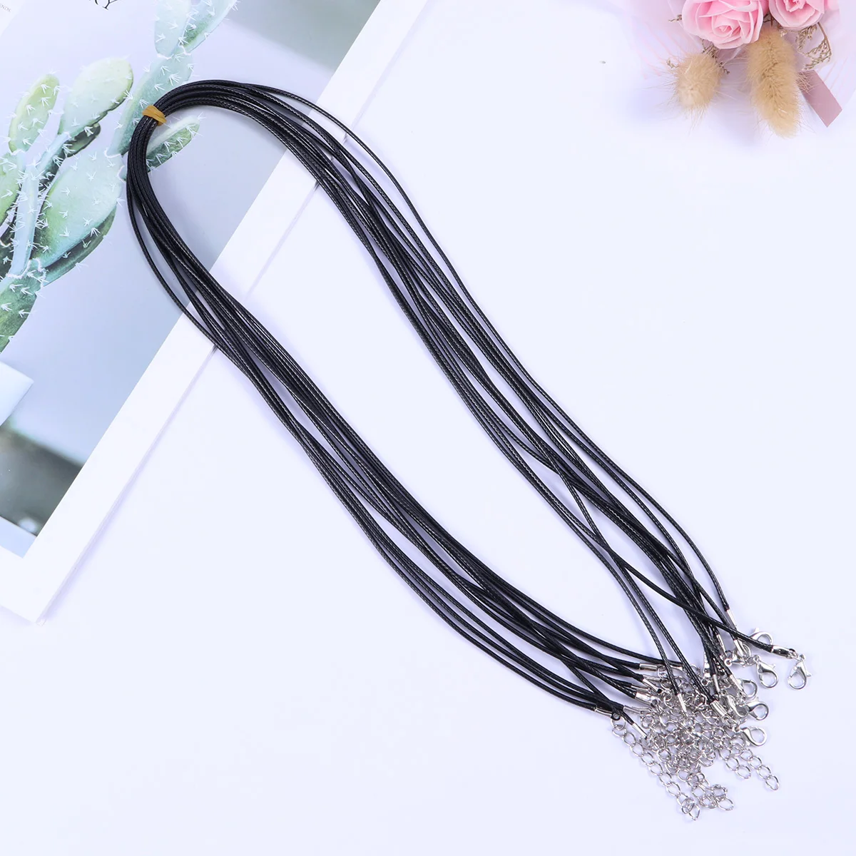 10pcs 1.5Mm 60Cm Necklace Cord Wax Cord For Pendant Diy Jewelry Making Rope Clasp Extension Chain Black
10pcs 1.5Mm 60Cm Necklace Cord Wax Cord For Pendant Diy Jewelry Making Rope Clasp Extension Chain Black