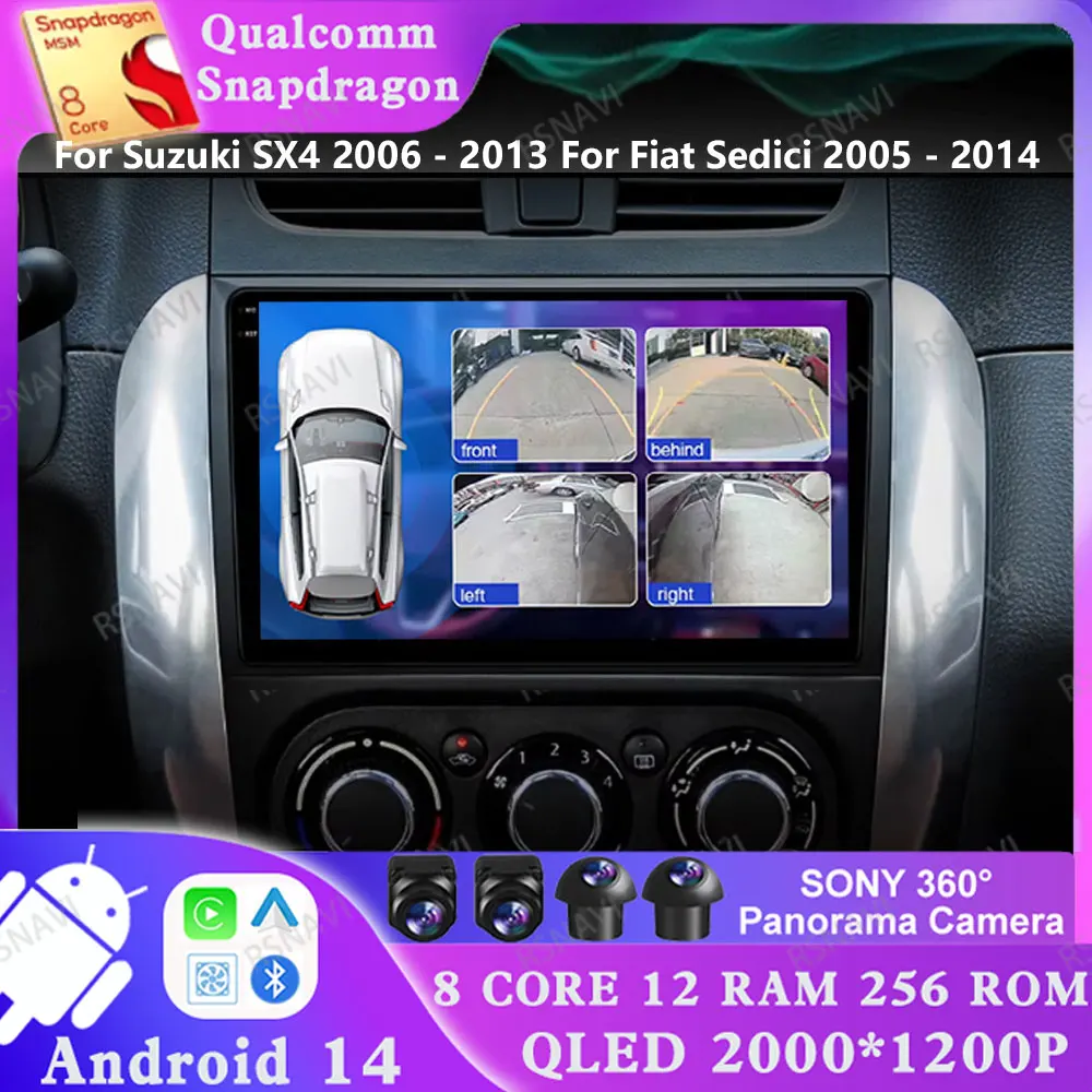 Android 14 For Suzuki SX4 2006 - 2013 For Fiat Sedici 2005 - 2014 Head Unit Viedo Player 5G WIFI Multimedia GPS DSP Navigation
Android 14 For Suzuki SX4 2006 - 2013 For Fiat Sedici 2005 - 2014 Head Unit Viedo Player 5G WIFI Multimedia GPS DSP Navigation