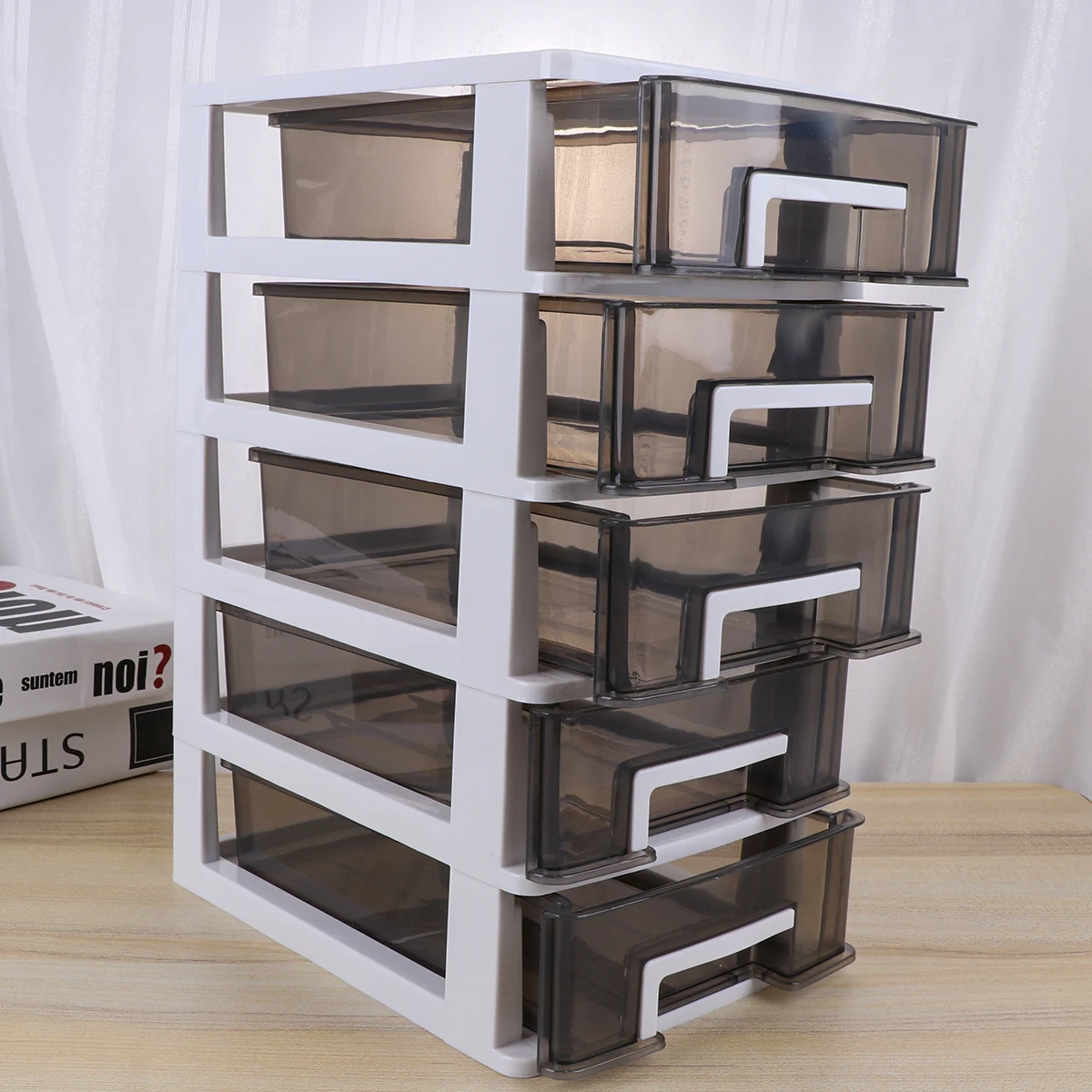 Multilayer Desktop Storage Box Lightweight Plastic Cabinet Organizer Office Study Room Transparent Design Space Saving
Multilayer Desktop Storage Box Lightweight Plastic Cabinet Organizer Office Study Room Transparent Design Space Saving