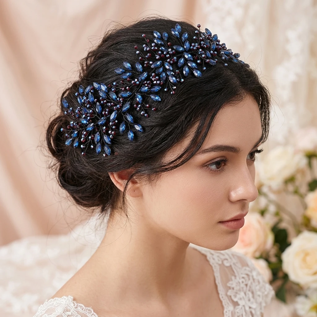 Marquise Rhinestone Hair Band For Wedding Party 33cm Alloy Base
Marquise Rhinestone Hair Band For Wedding Party 33cm Alloy Base
