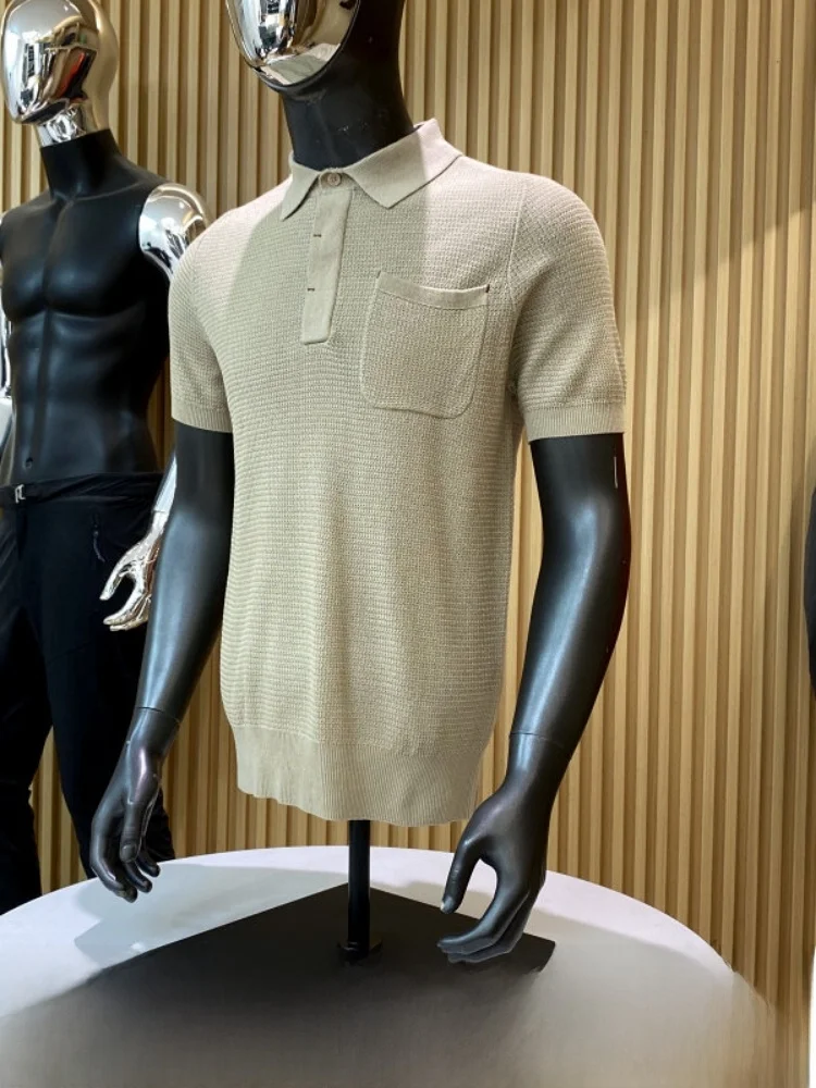 Elegant Men's Short Sleeve Knitted Shirt Breathable Summer Fashion Urban Style Regular Fit Casual Wear Pure Color Button up
Elegant Men's Short Sleeve Knitted Shirt Breathable Summer Fashion Urban Style Regular Fit Casual Wear Pure Color Button up