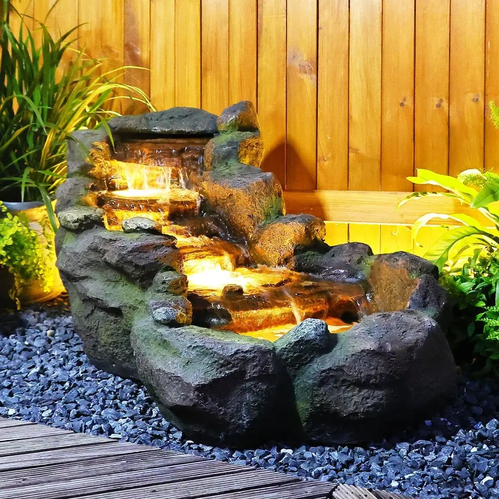 Floor Standing 42.1 Multi-Tiered Outdoor Garden Fountain with LED Lights, Perfect for Yard, Patio, and Home Décor
Floor Standing 42.1 Multi-Tiered Outdoor Garden Fountain with LED Lights, Perfect for Yard, Patio, and Home Décor