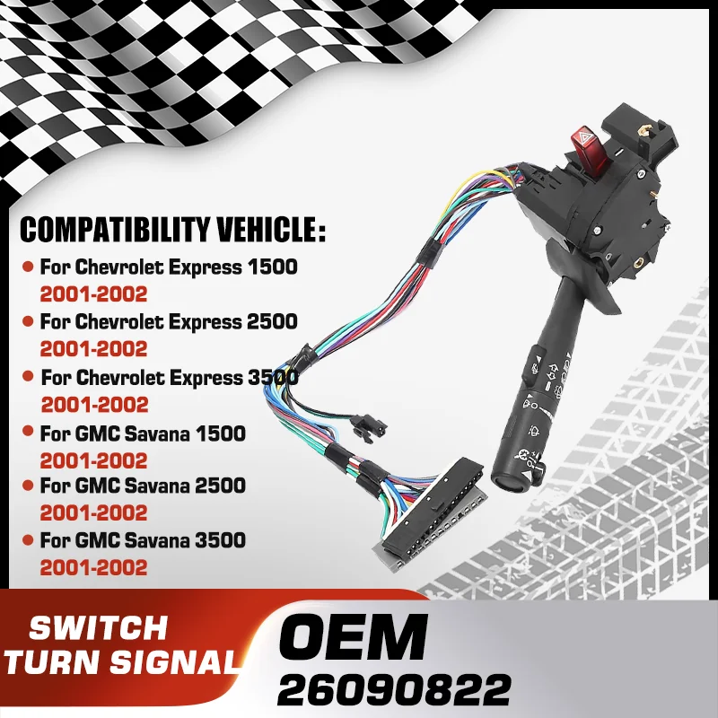 Комбинированный рулевой переключатель указателя поворота для Chevrolet Express 1500 2500 3500 Chevrolet Savana GMC Savana 1500 2500 3500
Комбинированный рулевой переключатель указателя поворота для Chevrolet Express 1500 2500 3500 Chevrolet Savana GMC Savana 1500 2500 3500