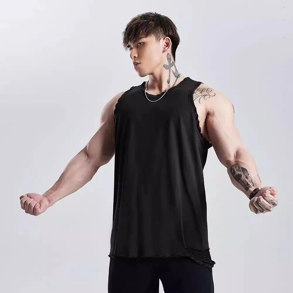 Summer Large Size American Retro Hole Sports Vest Men's Fitness Training Loose Shoulder T-Shirt Casual Style Polyester Fabric
Summer Large Size American Retro Hole Sports Vest Men's Fitness Training Loose Shoulder T-Shirt Casual Style Polyester Fabric