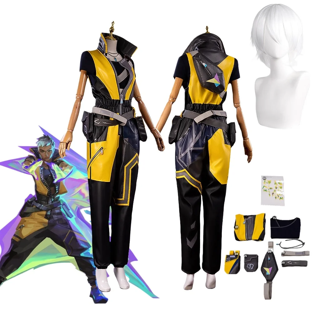Game Valorant Waylay Cosplay Costume Wig Roleplay Women Outfits Prop Halloween Carnival Party Clothes
Game Valorant Waylay Cosplay Costume Wig Roleplay Women Outfits Prop Halloween Carnival Party Clothes