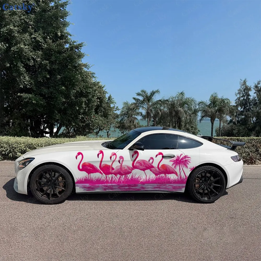 2pcs Pink Flamingo Pattern Stickers Car Body Door Side Two Fashionable Stickers Two Decorations Car Vinyl Wraps
2pcs Pink Flamingo Pattern Stickers Car Body Door Side Two Fashionable Stickers Two Decorations Car Vinyl Wraps