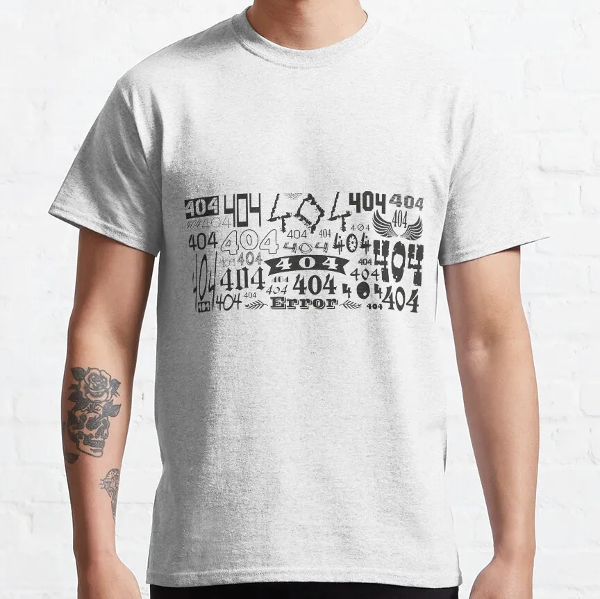 Funny 404 NOT FOUND graphic t shirts Humor Error 404 gift t shirt for men 100% cotton large size tops
Funny 404 NOT FOUND graphic t shirts Humor Error 404 gift t shirt for men 100% cotton large size tops