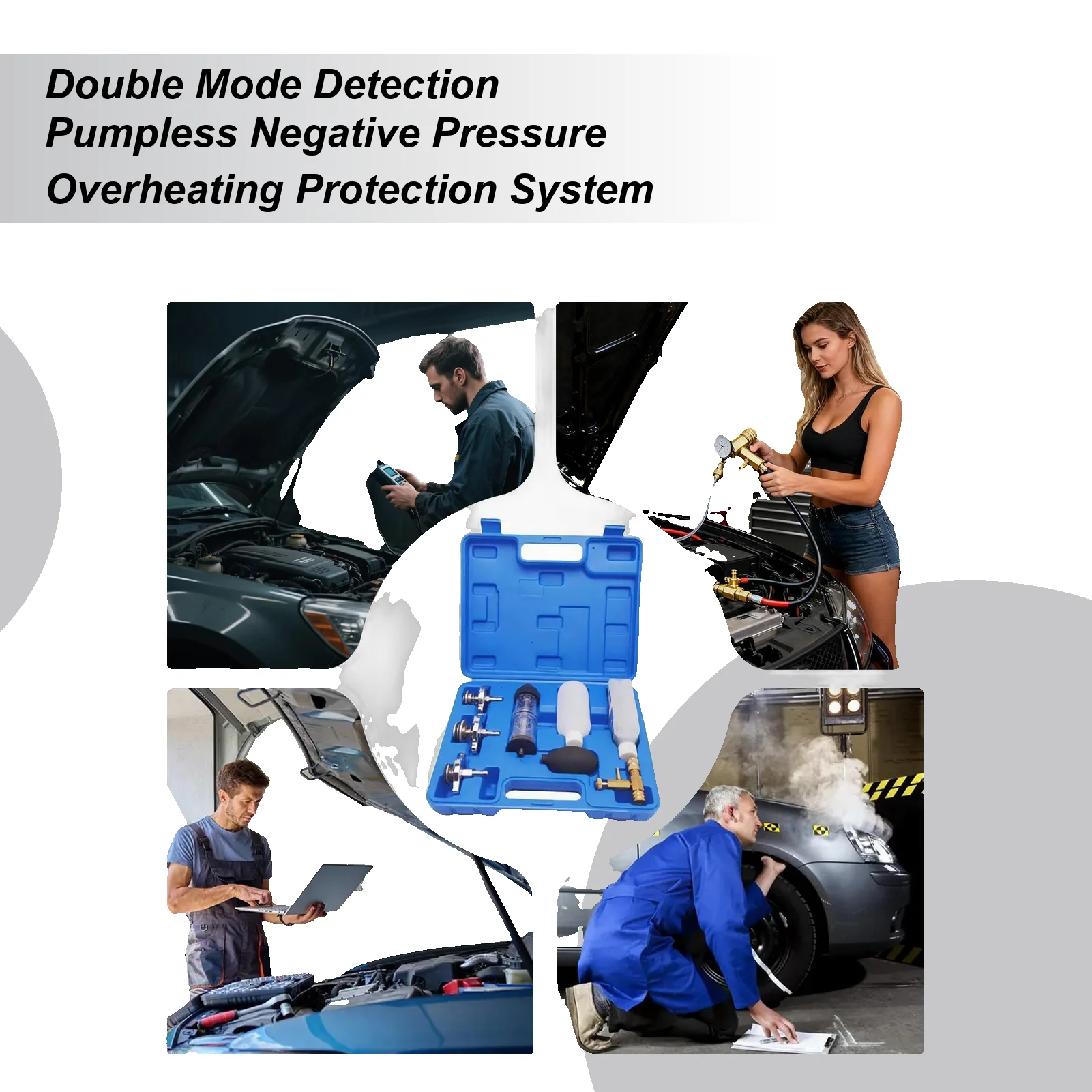 Тестер прокладок головки, инструменты для обнаружения автомобиля, тестер утечки горения для автомобиля, грузовика, дорожного трактора, экскаватора, ремонта двигателя
Тестер прокладок головки, инструменты для обнаружения автомобиля, тестер утечки горения для автомобиля, грузовика, дорожного трактора, экскаватора, ремонта двигателя