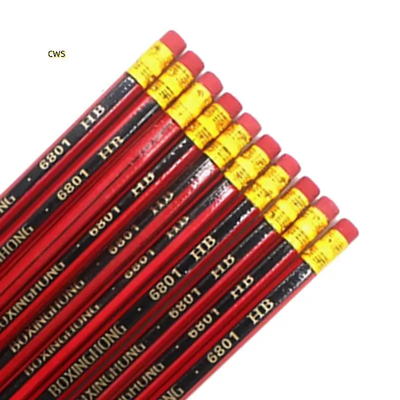 100Pcs Sketch Pencil Wooden Lead Pencils HB Pencil With Eraser Children Drawing Pencil School Writing Stationery
100Pcs Sketch Pencil Wooden Lead Pencils HB Pencil With Eraser Children Drawing Pencil School Writing Stationery
