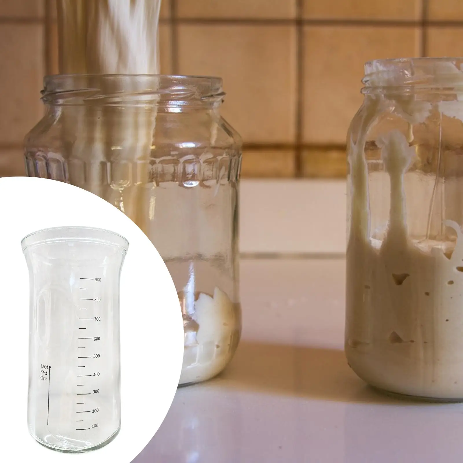 Starter Jar Reusable with Clear Scale Handheld Multifunctional 1200ml Container for Dining Room Cooking Coffee Home Beginner
Starter Jar Reusable with Clear Scale Handheld Multifunctional 1200ml Container for Dining Room Cooking Coffee Home Beginner